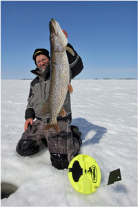 Image of Pike caught using tip up