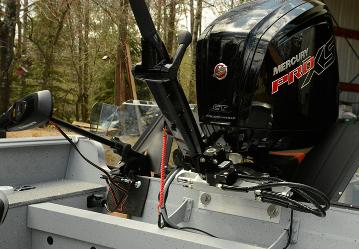 image of Jeff Sundin's outboard and trolling motor setup