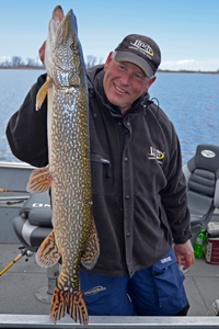 How to catch GIANT Lake of the Woods pike on tip-ups – Target Walleye