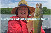 image of nice walleye caught on Cutfoot Sioux