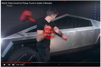 image links to tesla pickup truck video