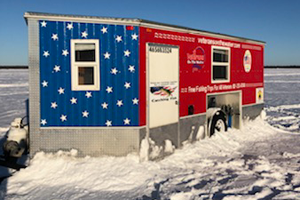 image of vets on the water ice castle