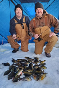 image of men with lots of panfish