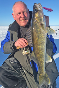 image of jeff sundin with nice walleye