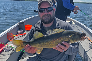 image of John Skoglund with nice walleye