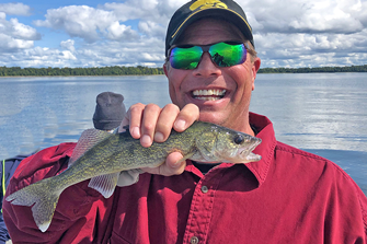 image of Scott Mundt with Winnie Walleye