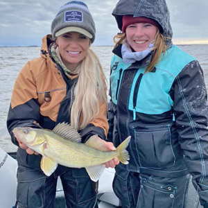 image of women with nice walleye