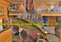 image links to lake kabetogama ice fishing report