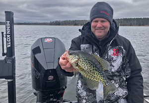 image of angler holding nice crappie