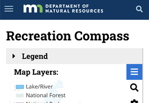 image links to MN DNR recreation compass website