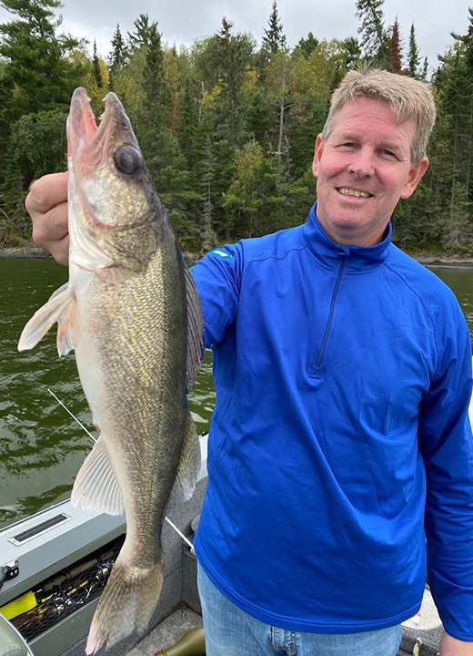 image of big walleye caught on lake of the woods near sportman's lodge