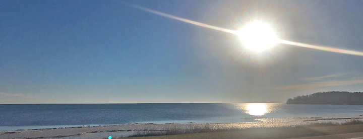 image of open water on  lake mille lacs december 2, 2021