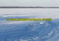 image links to ice fishing repoert about ice conditions on lakes in north central Minnesota