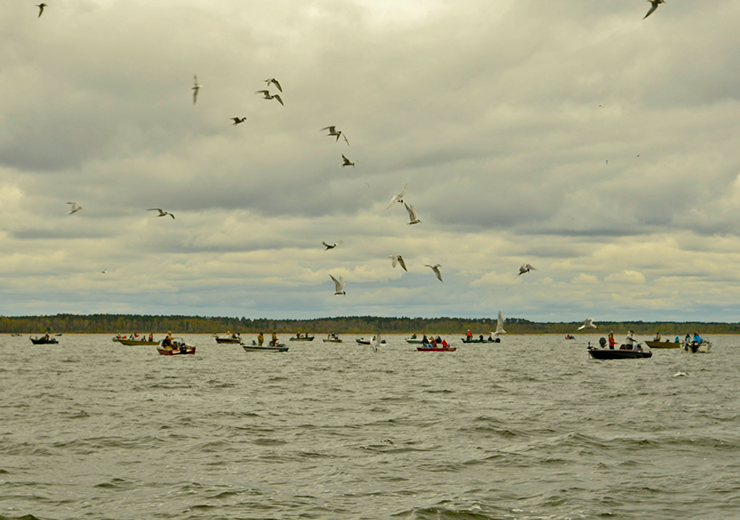 image of anglers fishing on Lake Winnibigoshish