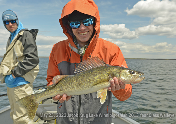 image of Jacob Krug with 25 inch winnie walleye
