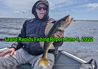 image of dick williams with nice grand rapids area walleye