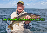 image links to fishing report from Lake Winnie