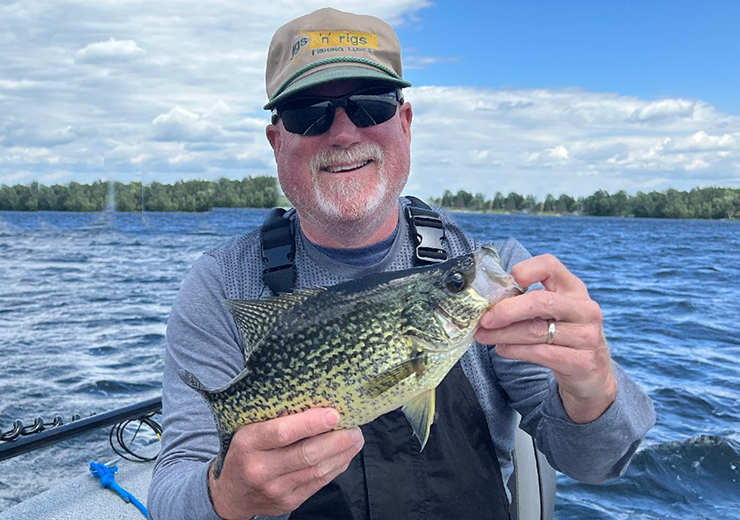 image of Larry Lashley with big crappie