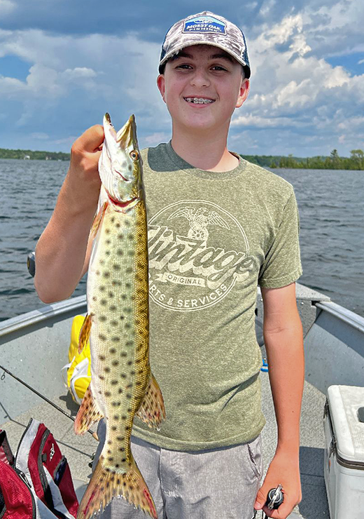 mage of Maxx Brown with musky from pokegama lake