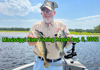 image of Ken Seufert with crappie and walleye caught on the Mississippi River