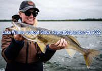 image links to fishing report from Lake Winnie and Cutfoot Sioux