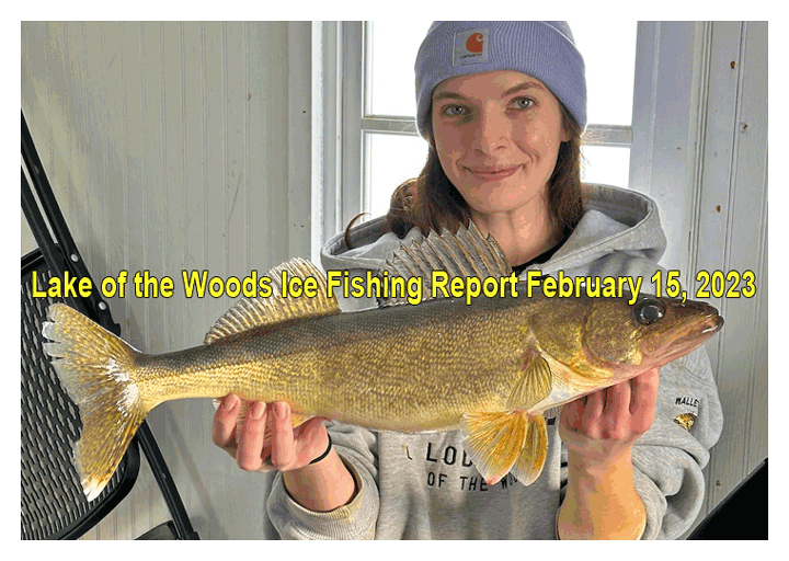 image links to ice fishing report from Lake of the Woods