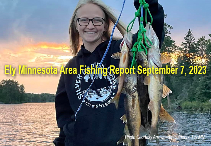image links to fishing report from Arrowhead Outdors, Ely Minnesota