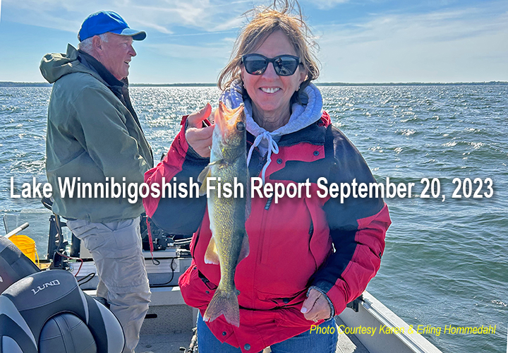 image links to fishing report from Lake Winnibigoshish by jeff sundin