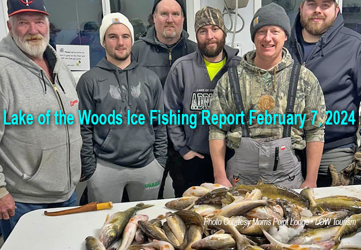 image links to ice fishing report from Lake of the Woods