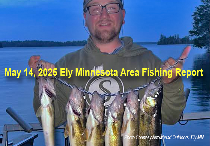 image links to fishing report from the Ely Minnesota region