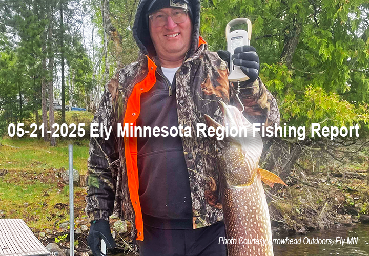 image links to fishing report from the Ely Minnesota Area