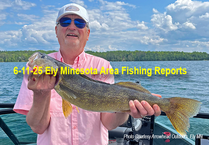 image links to fishing report from the Ely Minnesota region by Arrowhead Outdoors
