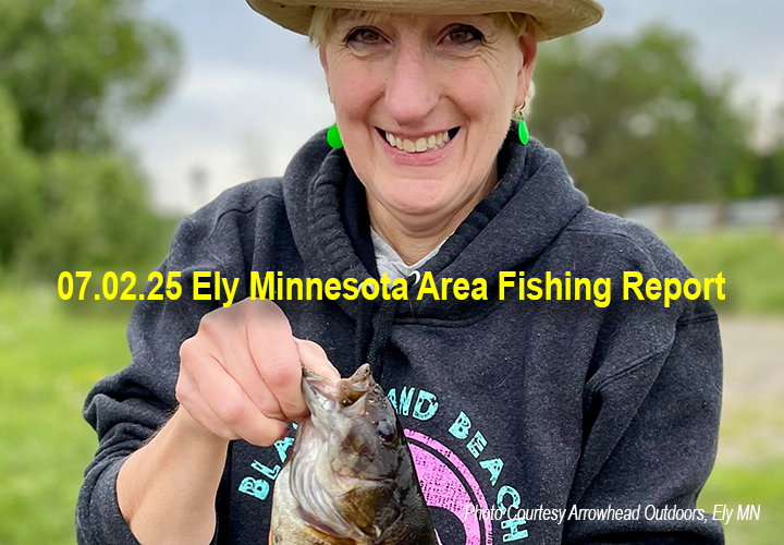 image links to fishing report from the Ely Minnesota Region