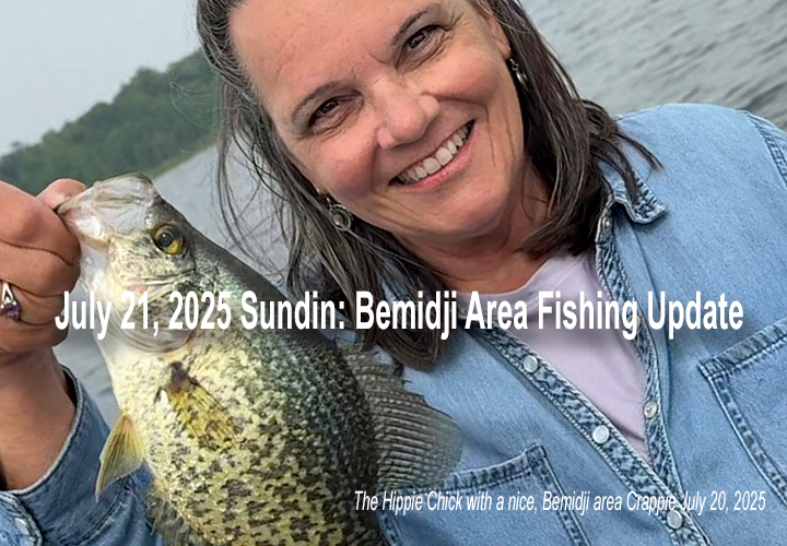 image links to fishing report from the Bemidji area by Jeff Sundin