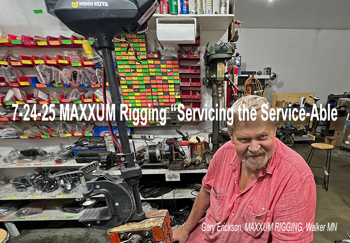 image links to article about MAXXUM rigging and MinnKota Trolling Motor repair services