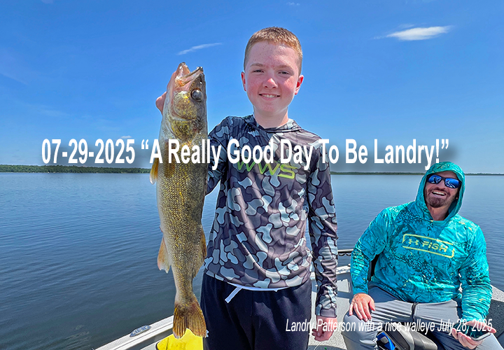 image links to fishing report by Jeff Sundin from Bowstring Lake