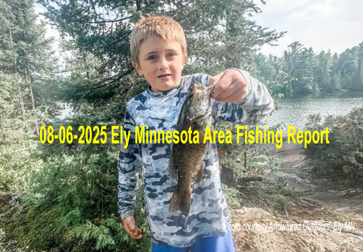 image links to fishing report from the Ely Minnesota region