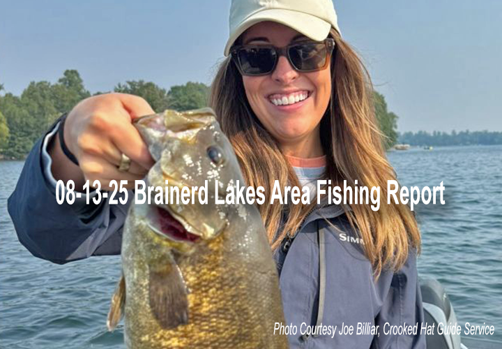 image links to fishing report from the Brainerd Lakes region