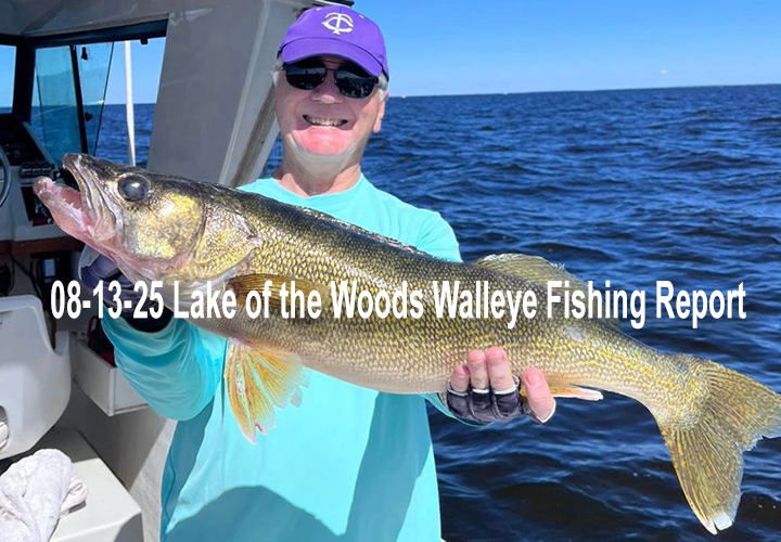 image links to fishing report from Lake of the Woods