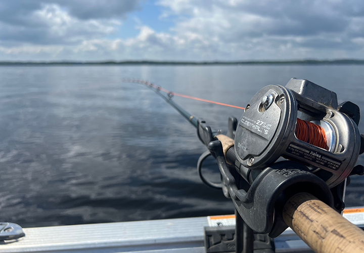 Trolling with lead core line on Lake Vermilion