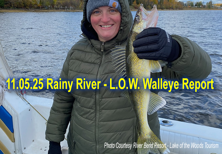 image links to fishing report from the Rainy River and Lake of the Woods
