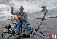 image links to video about fishing for walleyes from a Kayak