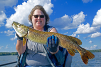 image of Mary Castellano with nice northern pike