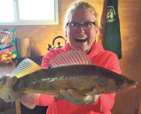 image of walleye caught on lake of the woods