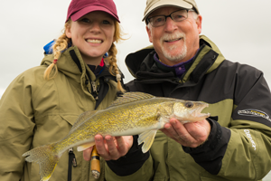 image of chelsie anderson with walleye