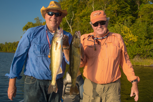 image of Dick Williams and Paul Kautza with walleyes