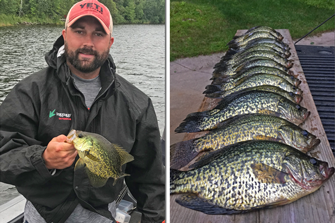 image of chris nickel with nice crappies