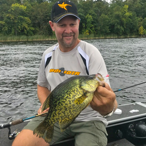 image of Jon Thelen with big crappie