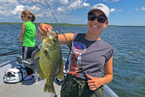 image of Cynthia with huge crappie