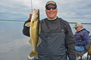 image of paul kautza with big walleye